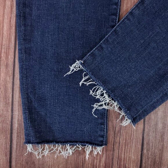 NWT Mother Womens Size 28 The Looker Ankle Fray Girl Crush Denim Jeans $210 - Picture 7 of 16